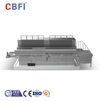 Snelvriesmachine met wervelbed van 1,5 ton/uur